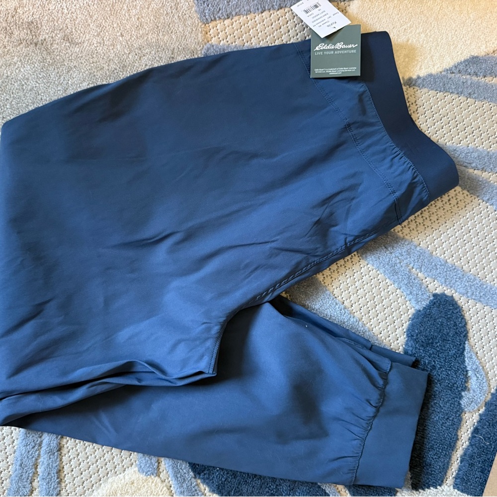 Eddie Bauer Men's Dark Blue Performance Joggers